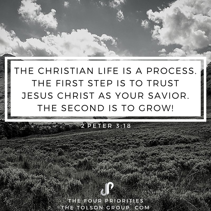 drjohntolson's tweet photo. The Christian Life is a two-step process: https://t.co/2yXI3TekTG #fourPriorities #Dallas #Men #2peter https://t.co/VYkB8m3Xfl
