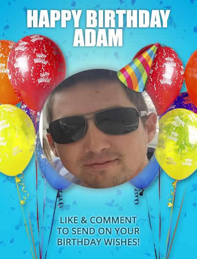 Funeral_Tech's tweet image. Let&apos;s wish Adam Wheeler, Web Developer at #FuneralTech a very Happy Birthday today. Please like or comment.