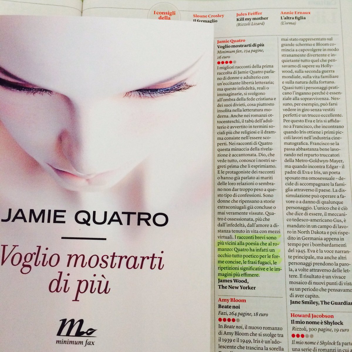 ale_grazioli's tweet photo. Elogio dell'occhio tutto poetico per le forme concise o dei racconti di #JamieQuatro. James Wood su @Internazionale https://t.co/ntiUtyWGTJ