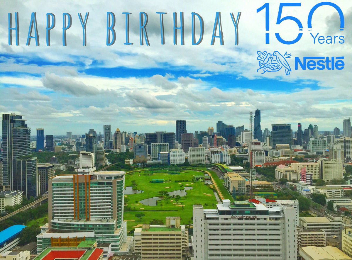 Celebrating 150th Birthday from the beautiful Bangkok #150Nestle #emp #NestleThailand