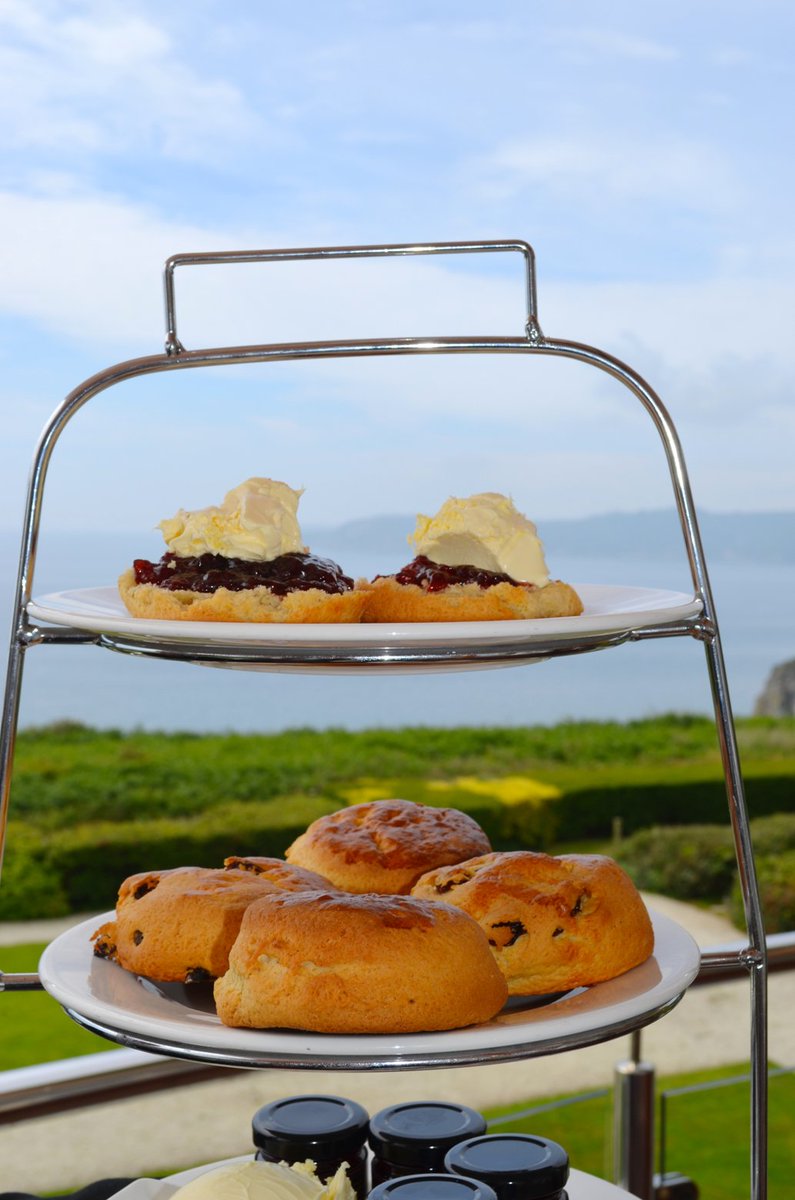 CarlyonBayHotel's tweet photo. We do the best #creamtea get your votes in! #CornwallWay #DevonWay? or ? #CreamFirst #JamFirst #NationalCreamTeaDay https://t.co/gzeYCrrA57