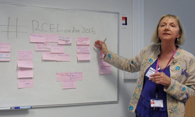 RCELondon's tweet photo. Prof Ros Wade (LSBU &amp; Chair @RCELondon) at #RCELondon2016 on 23 June
https://t.co/RXyf1K93Ht 
#ESD https://t.co/s1VlfSsmy1