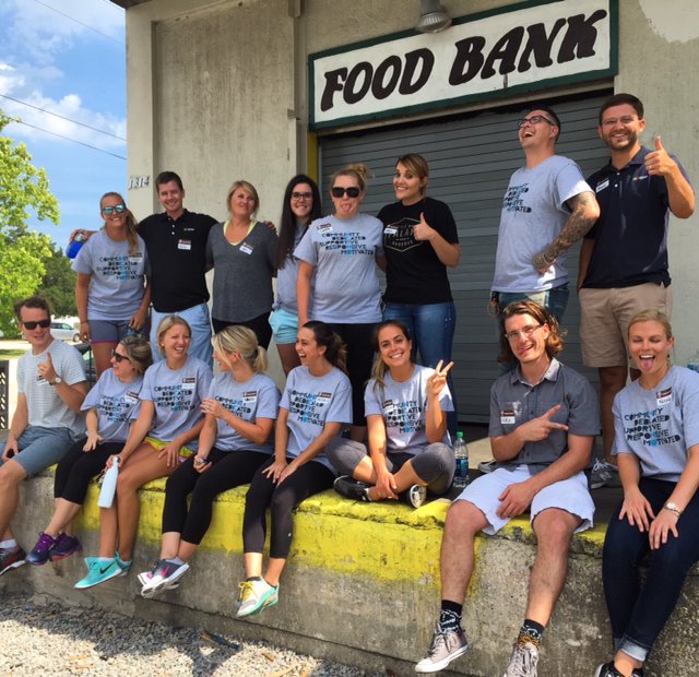 ncino's tweet photo. Thanks to @FoodBankCENC, the @nCino team packed over 6,000 breakfasts for local children! #nVolve https://t.co/iG29mu03K3