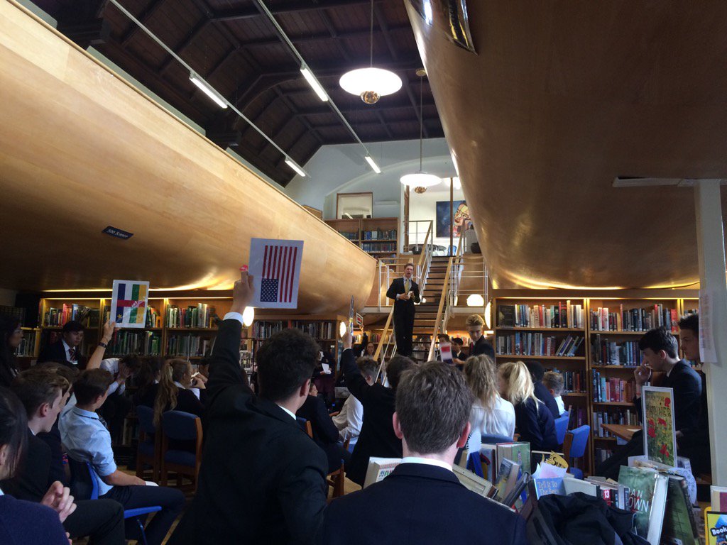 Model United Nations from the #POV of #USA.. our own Josh Gray in the driving seat <a href="/UN/">United Nations</a> <a href="/DeanCloseSchool/">Dean Close School</a>