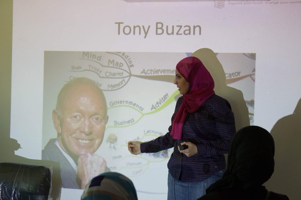 RihamSamirActv's tweet image. @Tony_Buzan 
Spreading a new learning culture in Egypt 
"Train your Brain " Program
#Mindmapping #Memory skills