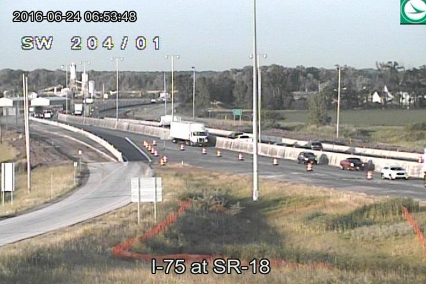 NLangley13abc's tweet photo. NB I-75 near N. Baltimore is now open following this morning's semi crash. https://t.co/bdg7RUfB72