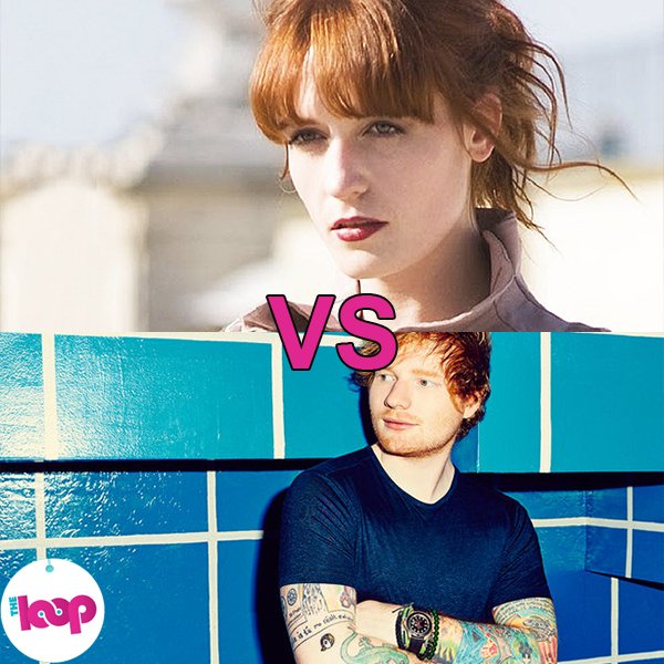 TheLoopAu's tweet photo. #LoopOff: It's @flo_tweet vs. @edsheeran! 'Shake It Out' vs. 'Lego House'. Vote #LoopOffFlorence or #LoopOffEd https://t.co/OD8kp4NyO5