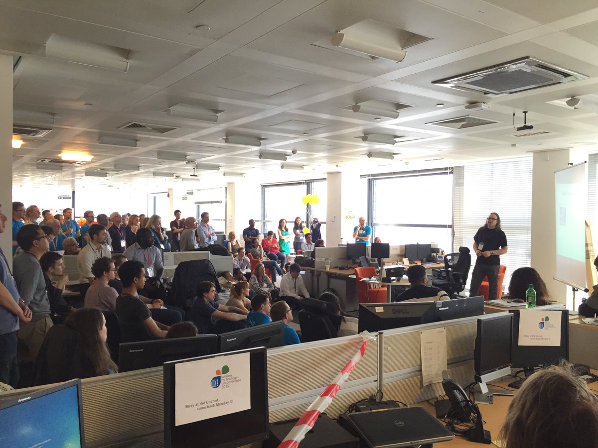 ocroberts1's tweet photo. #LonTechUnconf is organised by @thomsonreuters technologists for technologists
#workingattr https://t.co/r9hlUk9w5m
