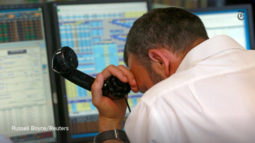 nytimes's tweet photo. Advice as markets react to Brexit: take some deep breaths and don't do a thing https://t.co/o2r6Ixi5Og https://t.co/2ZQDYu6ANl
