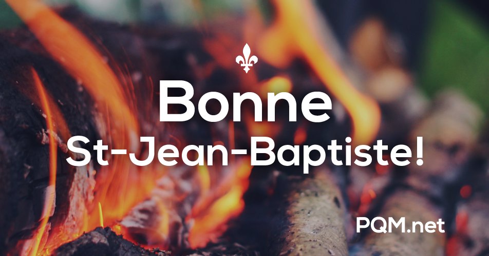 PQMnet's tweet image. Toute l'équipe de chez PQM vous souhaite une belle St-Jean-Baptiste! Nous sommes fiers d’être Québécois!