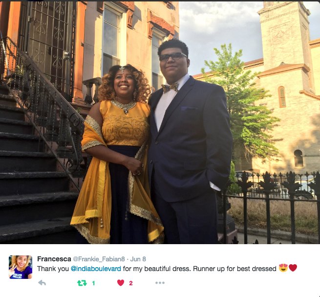 kyraandvir's tweet photo. Runner up for best dressed at #prom in her @indiabouelvard outfit. ๐ Get it girl!
#buycustom #indiaboulevard https://t.co/BqKmM2e5LD