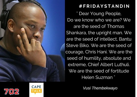 ImInBook's tweet image. Did you miss @VusiThembekwayo as the #FridayStandIn on @Radio702 - give it a listen, #ImIn - bit.ly/28TyDpI