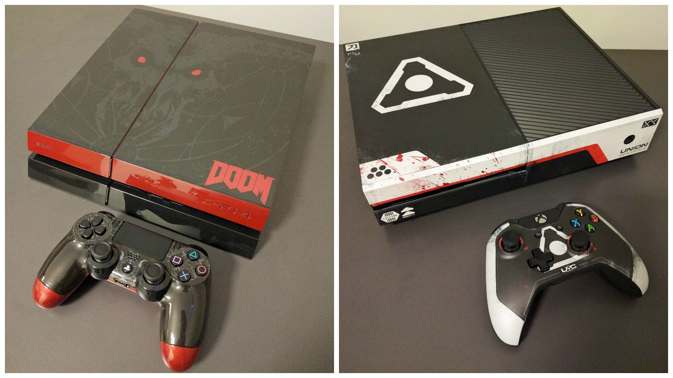 DOOM on Twitter: "Another chance to score a custom #DOOM PS4 or Xbox One!  Follow + RT #RetweetLikeHell https://t.co/vjS905xqYG" / Twitter