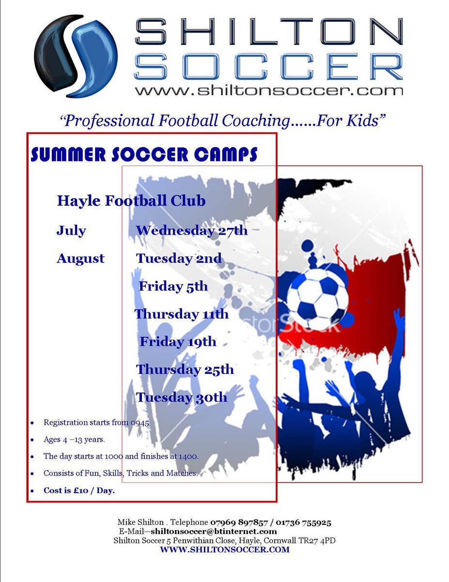 Shiltonsoccer's tweet photo. Check this out for 4-13 years players in the Summer Holidays :)⚽️🏆 https://t.co/EXO0KDT9Pj