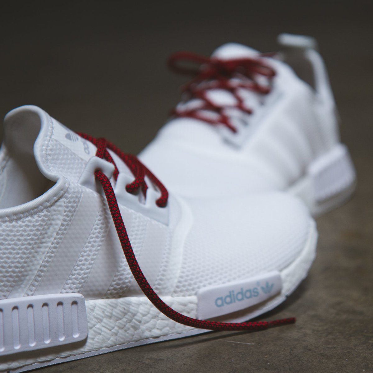 white nmd laces