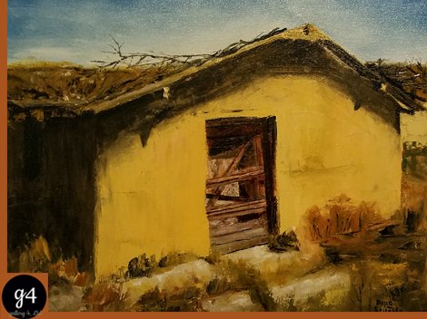 Gallery4Fargo's tweet photo. See Doug Stuckle's "Western House" and other local artists in Downtown Fargo. #stuckle #house #gallery4fargo https://t.co/w3zve2E3Fs