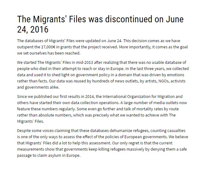 The Migrants' Files tweet media
