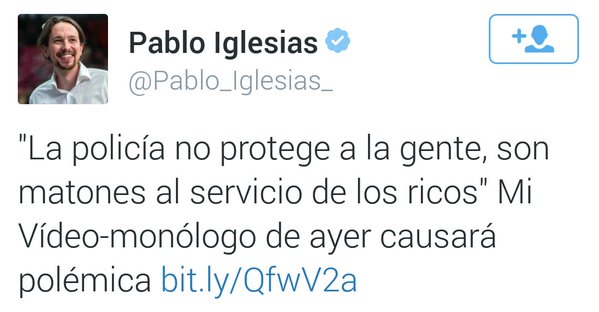PP_Asturias's tweet photo. La opinión que tiene de la @policia el que quiere ser presidente de todos los españoles #CaretasFuera https://t.co/NVoBpQDmXQ