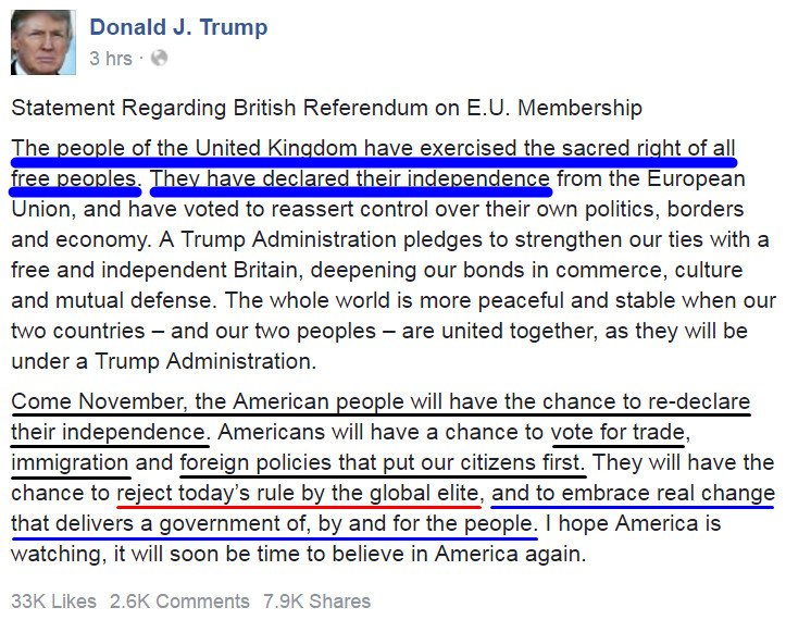 atlaswon's tweet photo. #TrumpTrain we're on the verge of #MakeAmericaGratAgain #MAGA w/ Mr. #Trump
Prospering within & w/ #BrexitVote #UK! https://t.co/ewRtMjVSl4