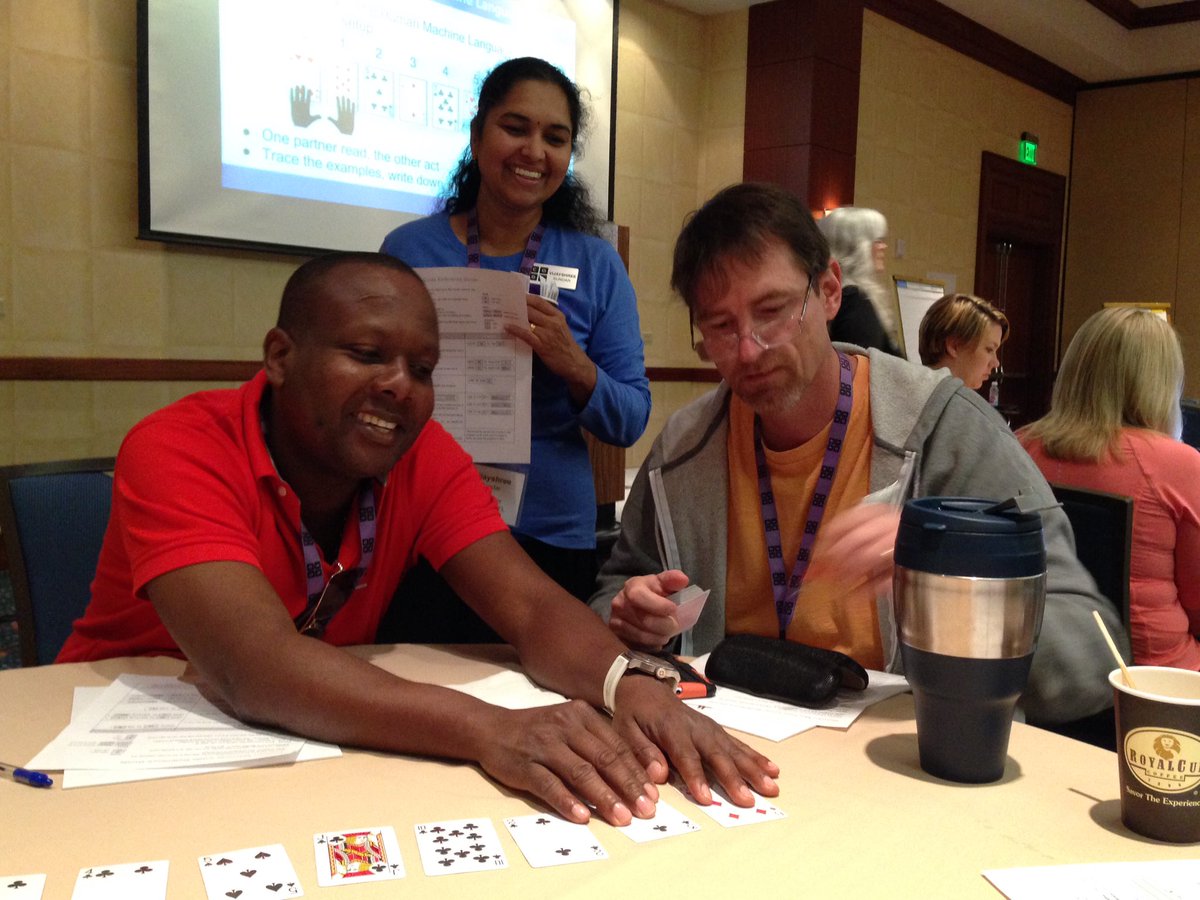 wysiwygWoughter's tweet photo. Mr Riche is the human machine! #TeacherCon #CSforAll #codepbcsd @TeachCode https://t.co/FWt4LHhN5v