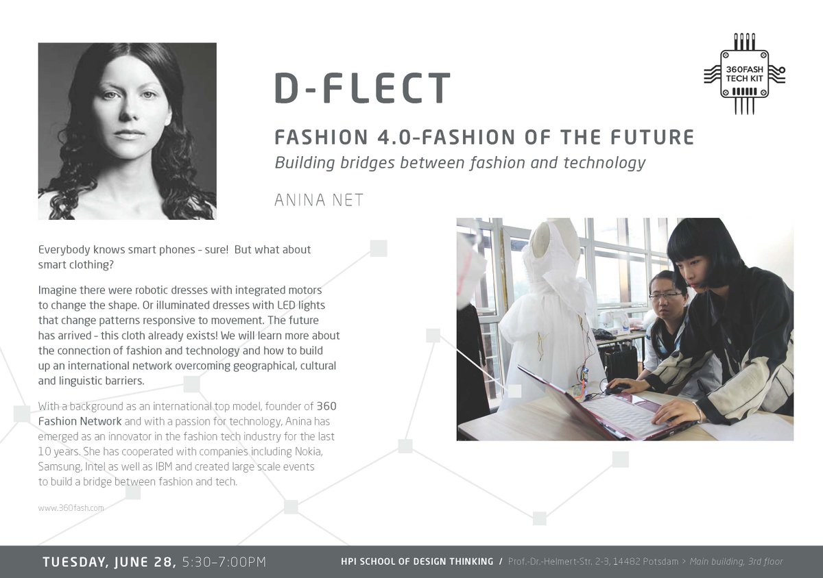 Wie verbindet man #Mode und #IT? Das erklärt <a href="/aninanet/">aninanet</a> von <a href="/360fashion/">360Fashion Network</a> im nächsten #DFlect: ow.ly/1YfP301z0CZ
