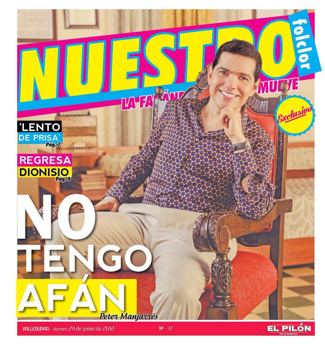 CarlosMarioDj's tweet photo. Revista #NUESTROFOLCLOR entrega hoy detalles sobre lo planeado por @PeterManjarres y su nuevo acordeonero. https://t.co/5UtEcjmbTL