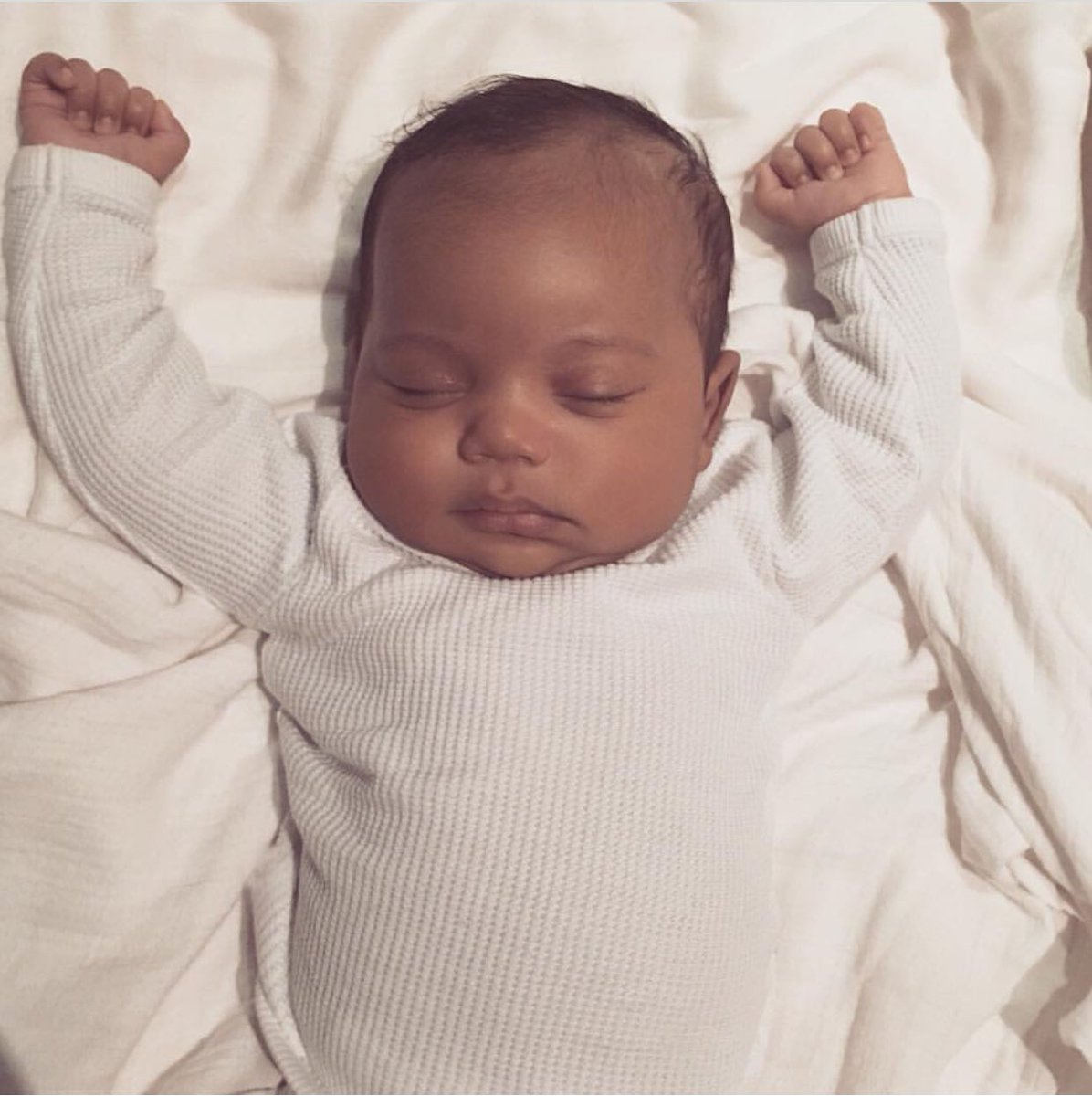 kelsssmiller's tweet photo. Saint West appreciation tweet. What a beautiful baby. https://t.co/JIr2hmRP7Z
