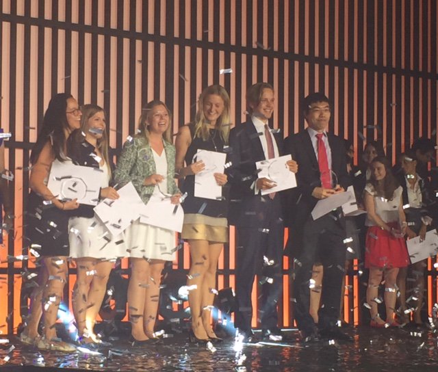 EHLnews's tweet photo. Winners of  #SBP2016 #Learning award: Signe, Andrea, Vilgot, Johnny, Laura &amp; Iria for Urban Lifestyle Hotels! https://t.co/B9bpaN7lnp