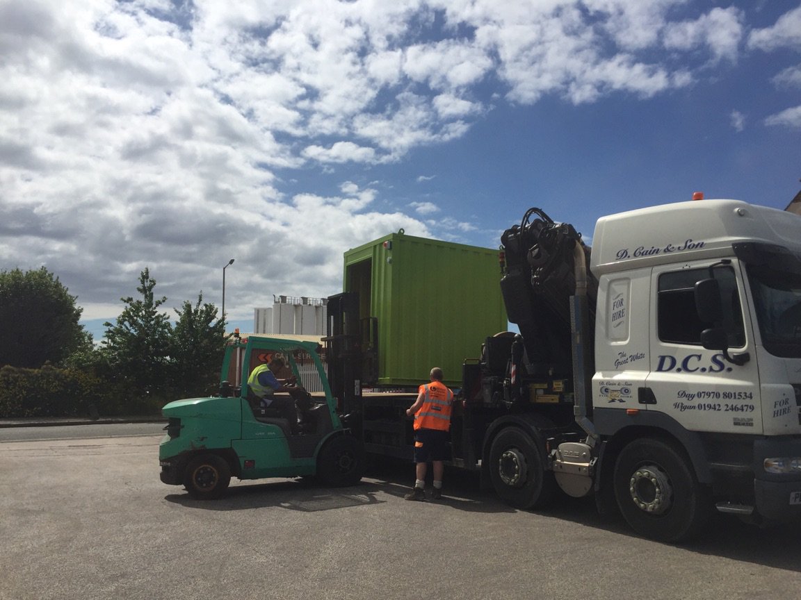 Containerised Turnstile Pod leaves our Bootle depot #lovethecolour #teamwork #container #liverpool