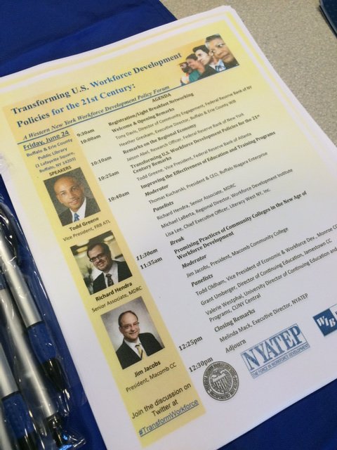 NYATEP's tweet image. Excited for today&apos;s event! #TransformWorkforce great speakers on #wkdev in NY!