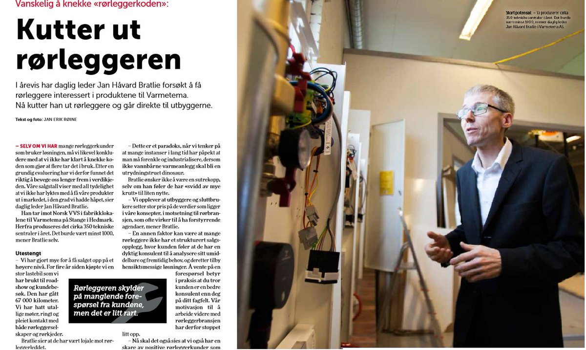 Er rørleggerne for grossist orienterte?  Se Rørfag 6-16 facebook.com/Varmetema-as-4…