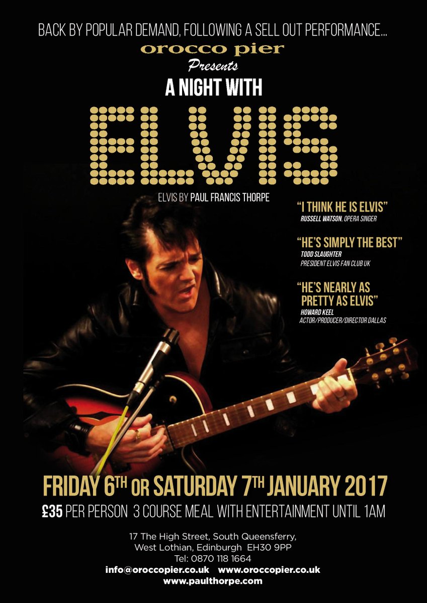 OroccoPier's tweet image. Back by popular demand! #Elvis #backinthebuilding #TheKing