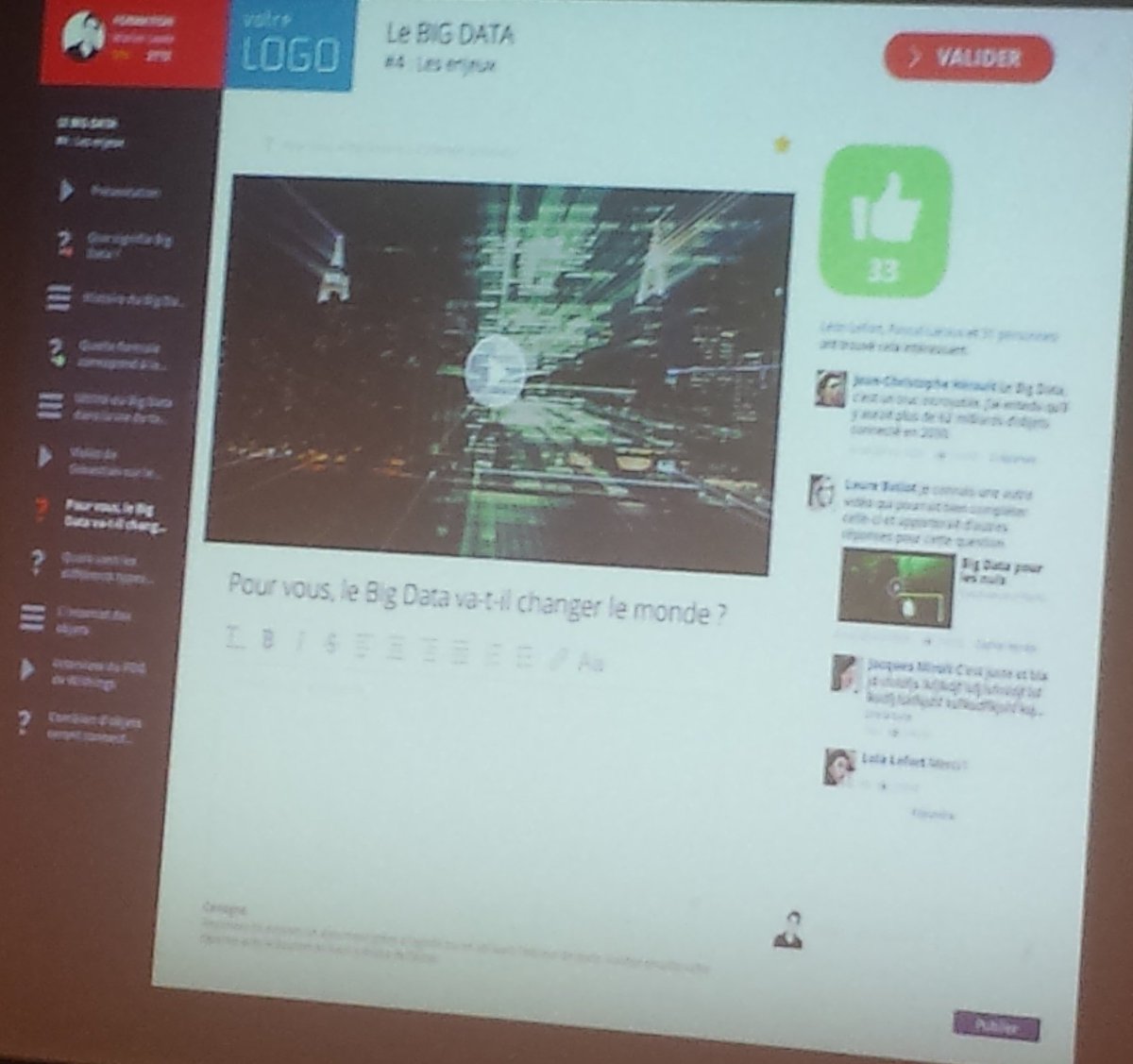 LucieDhorne's tweet photo. Démonstration de la plateforme #lms de @360Learning par @TiphaineGuerout  #DLDP2016 https://t.co/gWvUrjC1F6