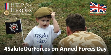 HelpforHeroes's tweet photo. It's #ArmedForcesDay our chance to show our support &amp; #SaluteOurForces #YourSupportMatters https://t.co/XjSV4BrN1x