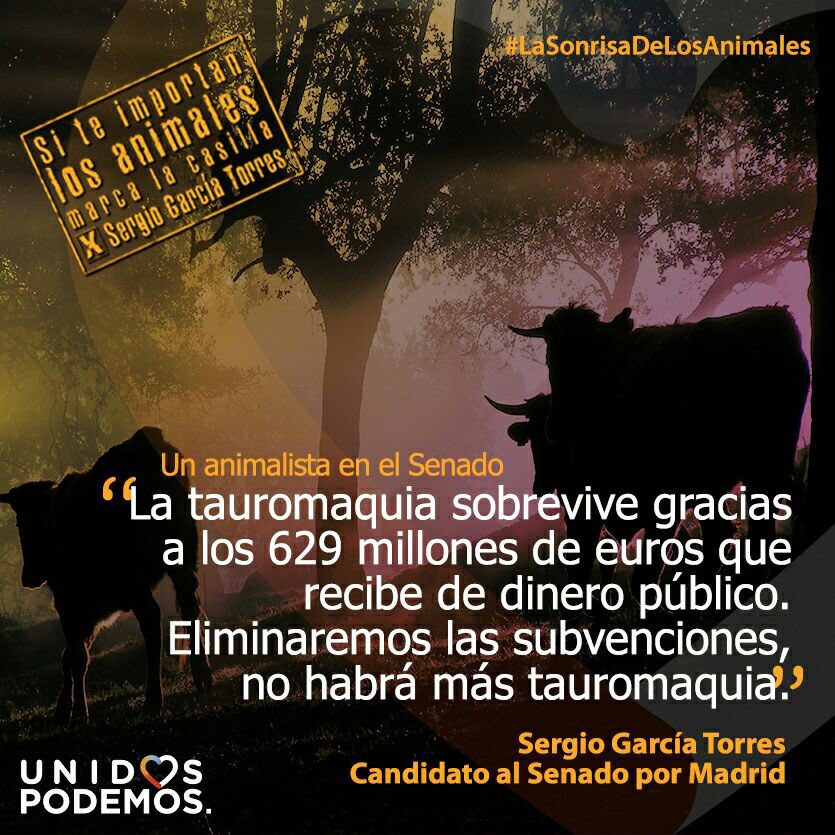 PodemosRivas's tweet photo. Las subvenciones para proyectos sociales, no para crueldad hacia los animales #LaSonrisaDeLosAnimales https://t.co/0FBXjzz3ty