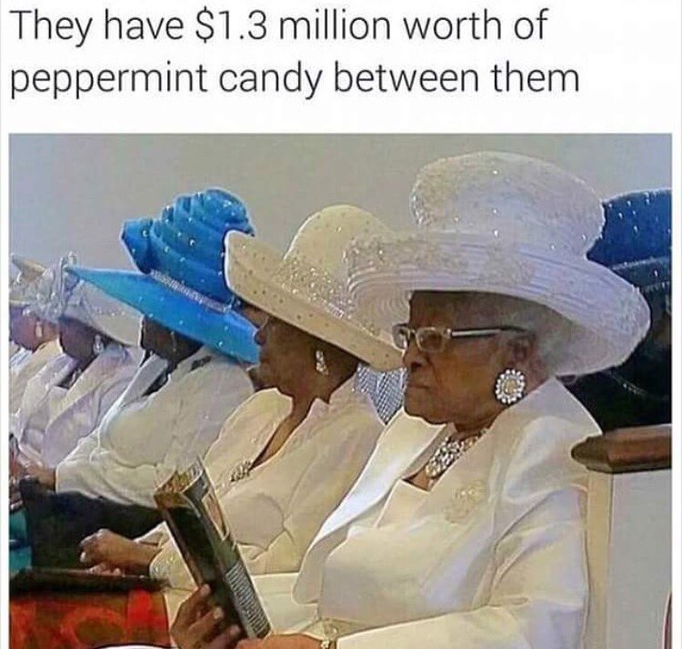 RickeySmiley's tweet photo. And u bet not ask for a single one while pastor's preachin! https://t.co/TG5kZndApl
