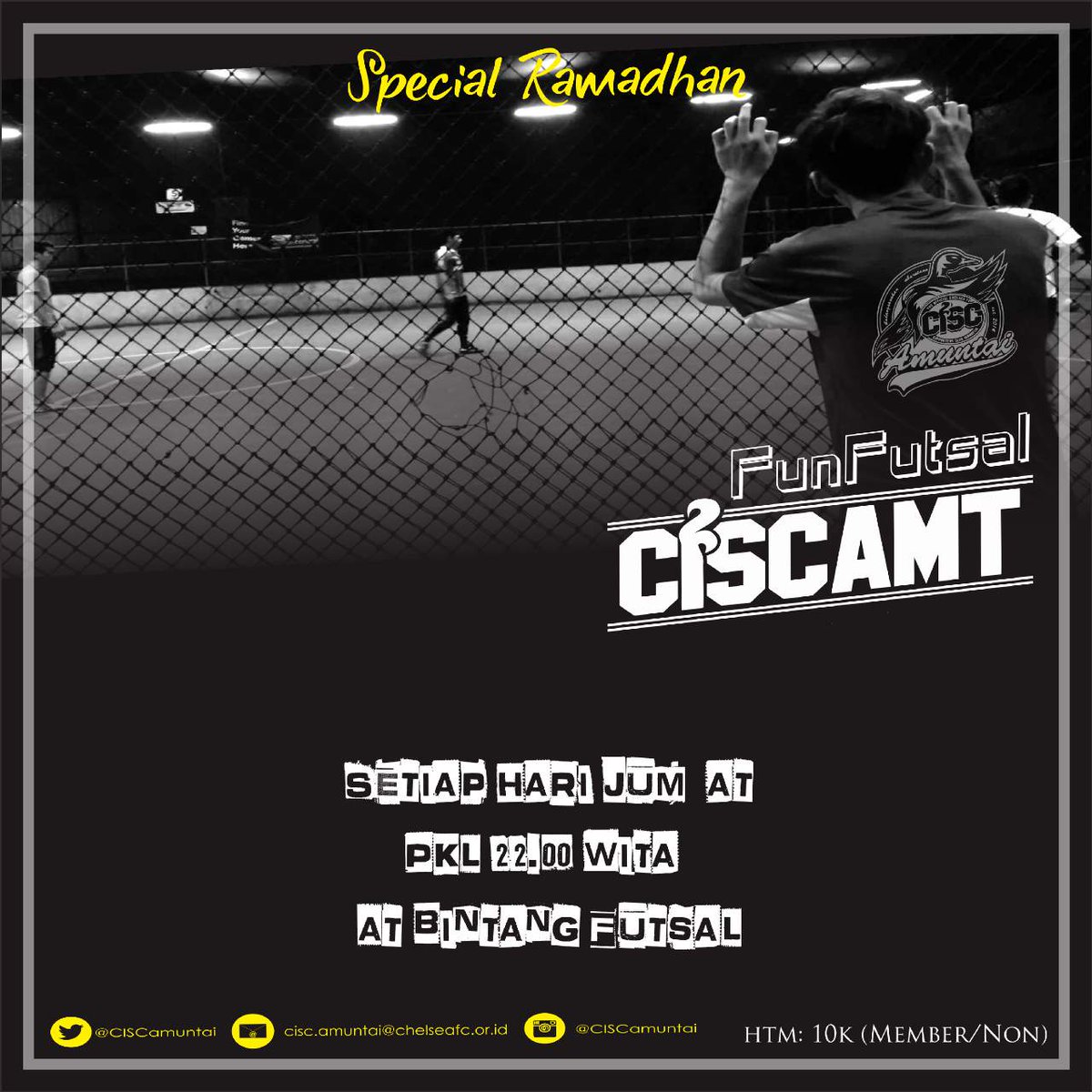 CISCamuntai's tweet photo. Mari ramaikan kopdar kita ๐๐๐ #openmembership #funfutsal #kopdarnasciscamt #ciscamt #KopDarNasCISC https://t.co/KV4f9IXPFe