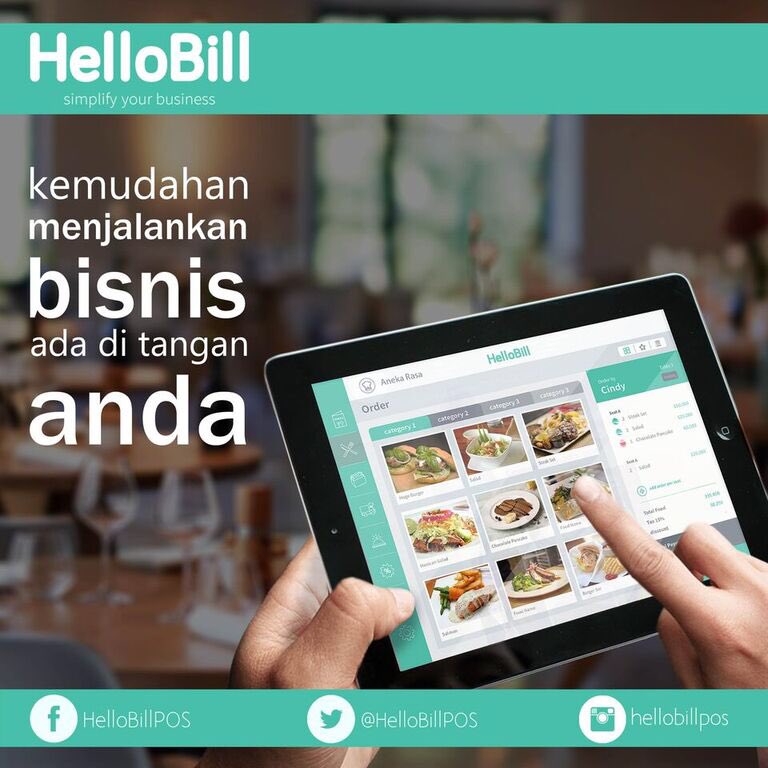 HelloBillPOS's tweet photo. Kemudahan mengatur bisnis ada di tangan Anda. #HelloBillPOS #mPOS #SimplifyYourBusiness #POS https://t.co/HnUAsHn1GS
