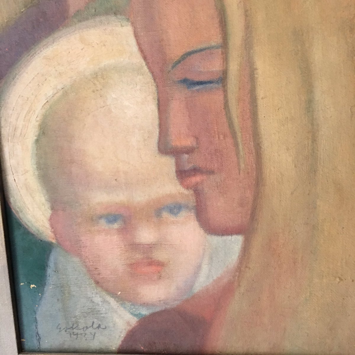 pursiain's tweet image. Appivanhempien maalla on yksi niistä taidehistorian rumimmista Jeesus-lapsista.

#juhannus #AlienJesus