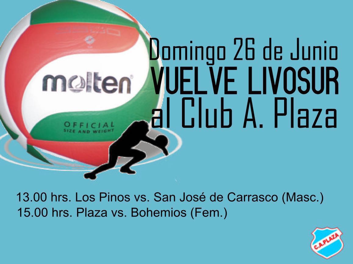 PlazaNH's tweet photo. Fin de semana de Basquet y Voley en Plaza-Nueva Helvecia!!!
Sábado: Liga de Bb de Colonia
Domingo: LIVOSUR https://t.co/h2Nn4zqGN1