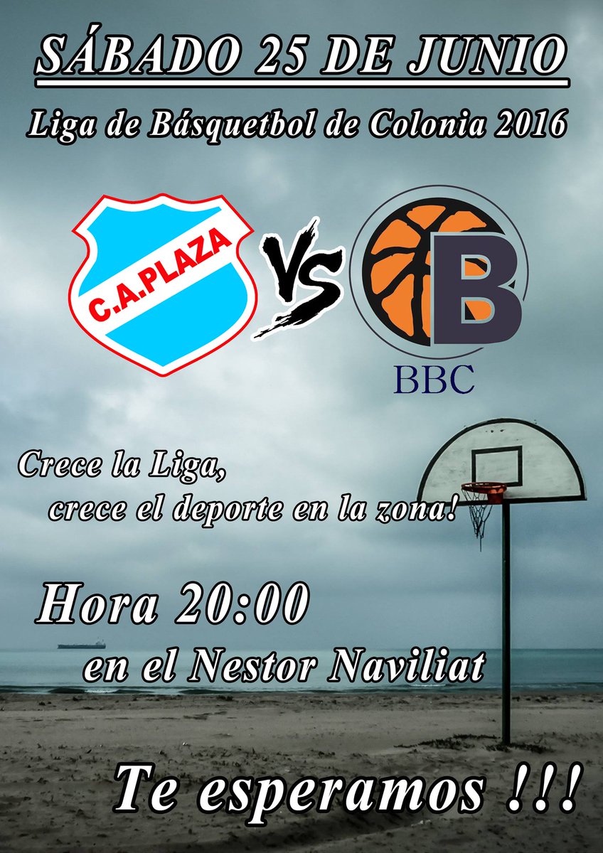 PlazaNH's tweet photo. Fin de semana de Basquet y Voley en Plaza-Nueva Helvecia!!!
Sábado: Liga de Bb de Colonia
Domingo: LIVOSUR https://t.co/h2Nn4zqGN1