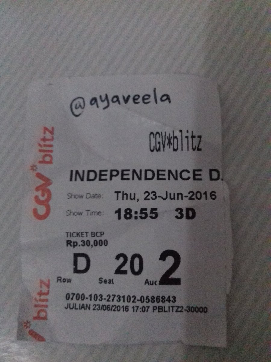 Ayaveelashop_'s tweet photo. @CGVblitz #IndependenceDay #Resurgence 20 tahun #CGVblitzIDR https://t.co/jU3Qtidpol