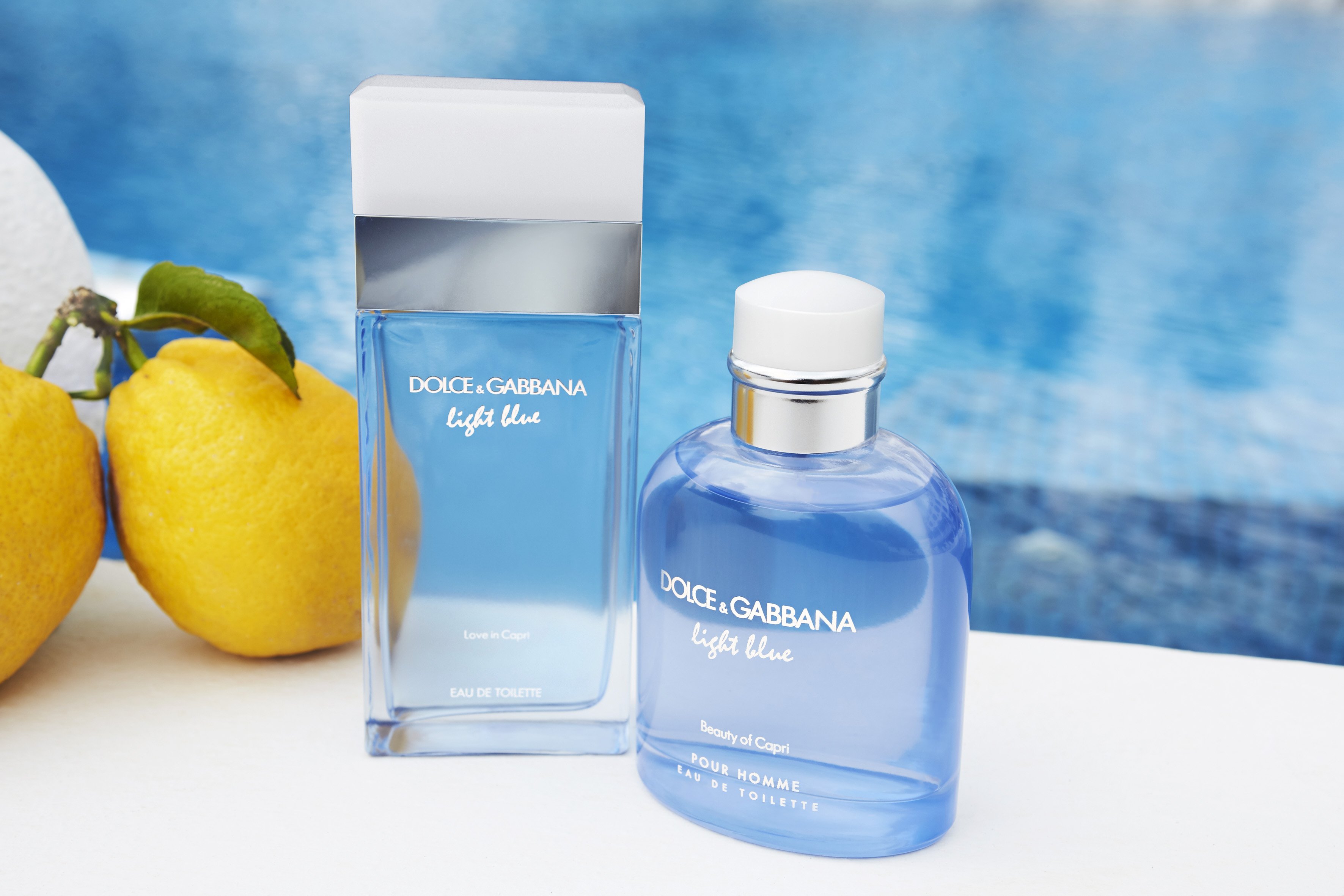 Light blue beauty top of capri pour homme