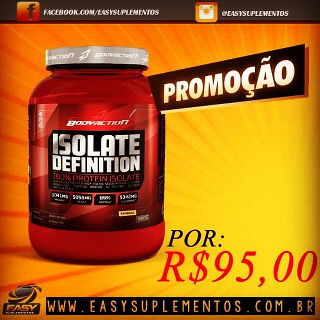 EasySuplementos's tweet photo. #isolateDefinition apenas R$95,00 só na #easySuplementos corre pra cá!!! #promoçõesDiarias https://t.co/Xmn4uEz60E https://t.co/bOTW2klflp