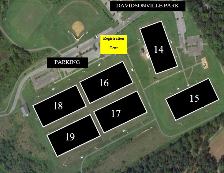 Here's the correct field layout map for Davidsonville Park today. Sorry for the confusion everyone.