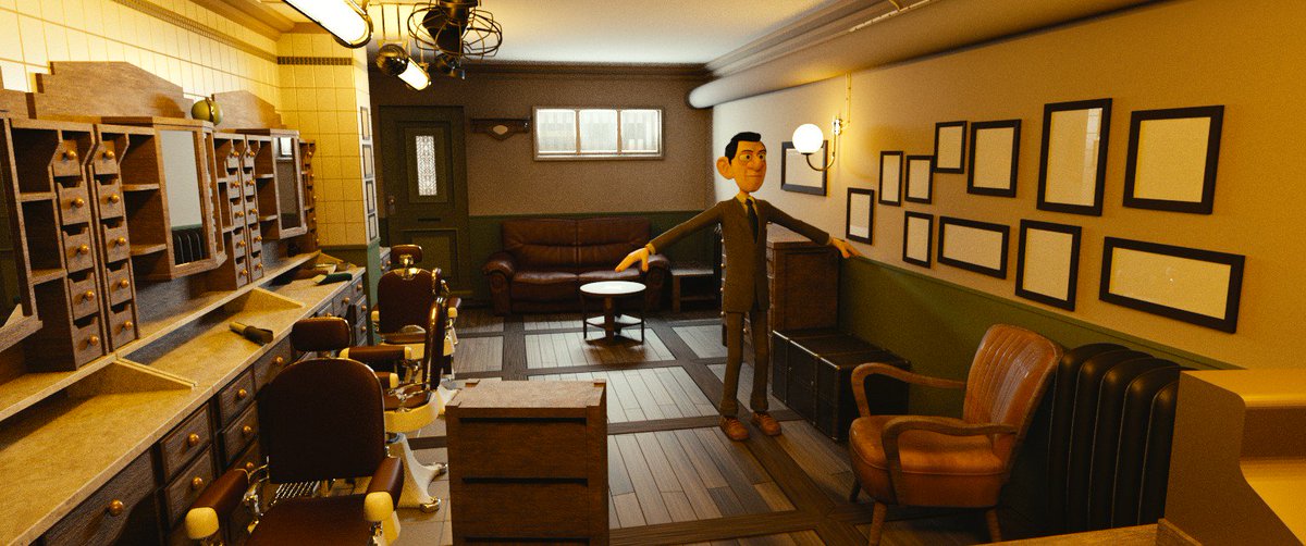 artificial3d's tweet photo. replacing more and more placeholder geometry with actual stuff. fun! #Agent327 #b3d https://t.co/wna4zR1K4N