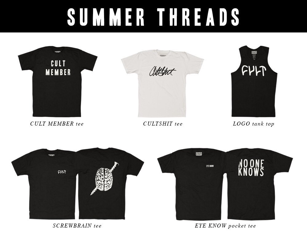 cultcrew's tweet image. .@cultcrew #summerthreads