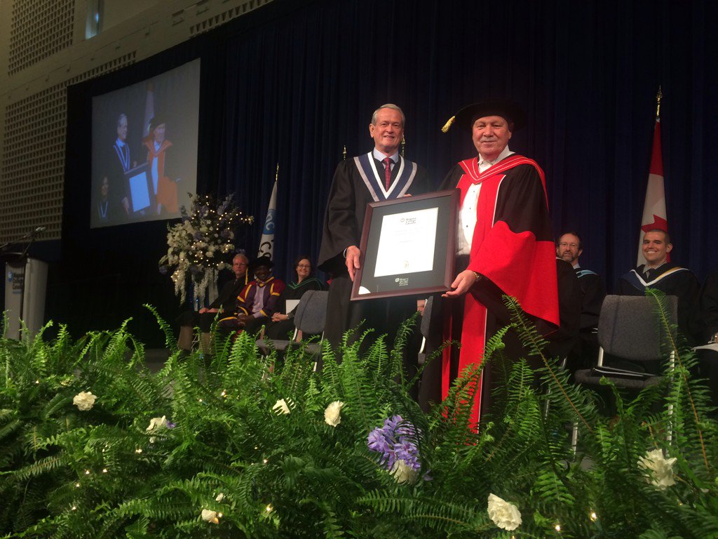 niagaracollege's tweet photo. Paul Charette of Bird Construction receives Honorary Diploma in Technology Studies.
#NCgrad16 https://t.co/OcyOKoUdZ7