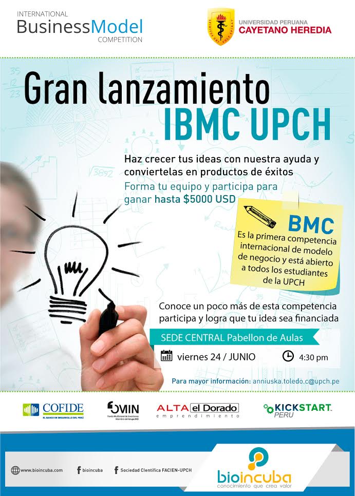 AEEPeru's tweet photo. No se pierdan el lanzamiento del #IBMCPeru @CayetanoHeredia HOY a las 4:30 pm! @Cofide_Peru @bioincubaperu @WayraPe https://t.co/ctuF50M63i