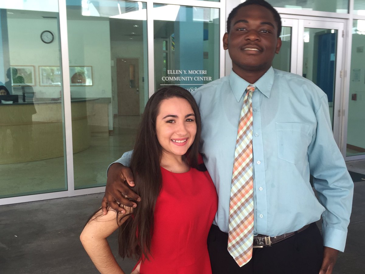 Charliblac's tweet photo. @BreakthroughMia hosts for today's #StuRethinkLab - Maddie and Gerbenn attend @leomhs_warrior @MDCPS @XQAmerica https://t.co/gTGJzTWVtD
